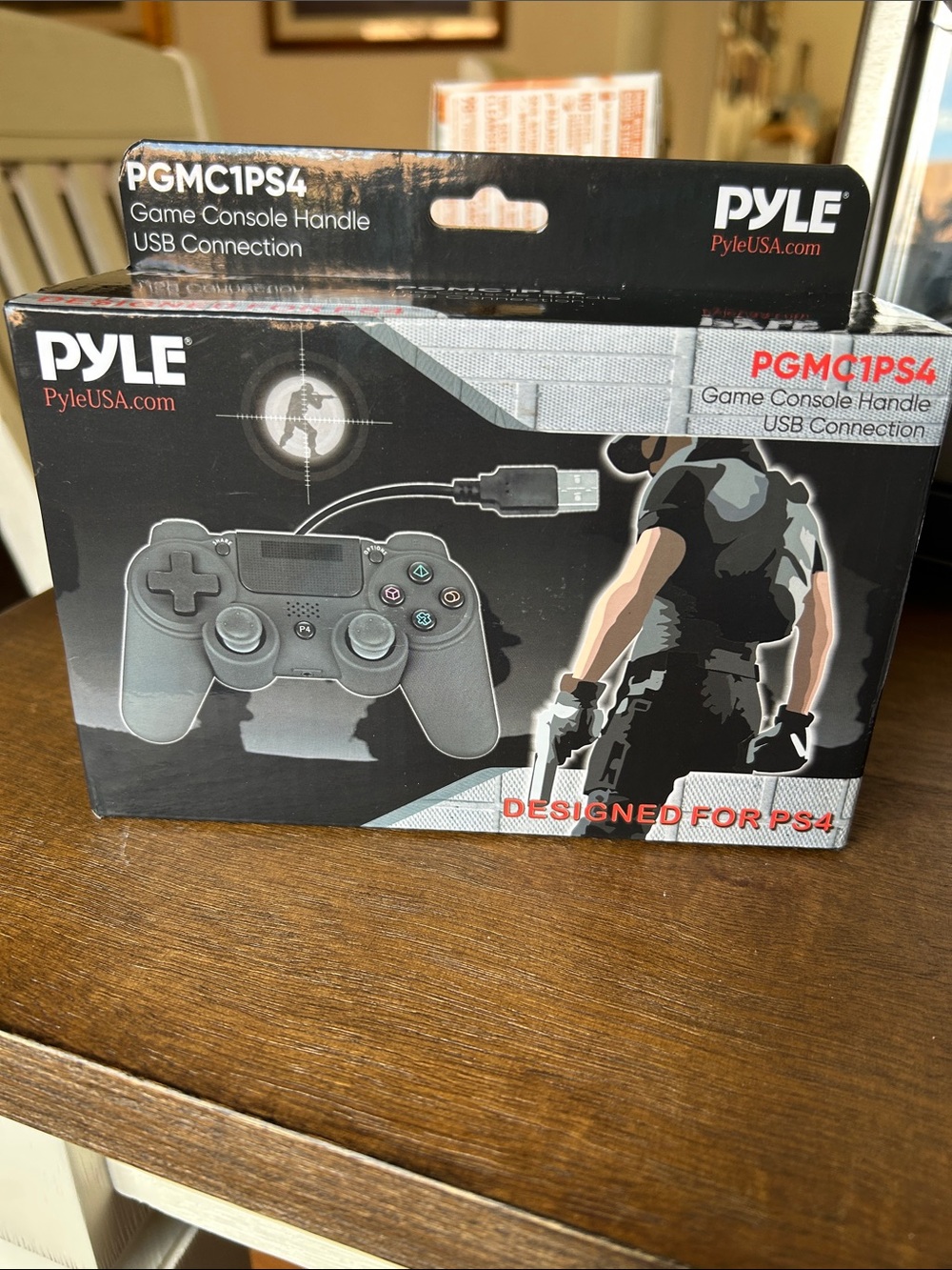 PYLE PGMC1PS4 Wired PS4 Controller - Black